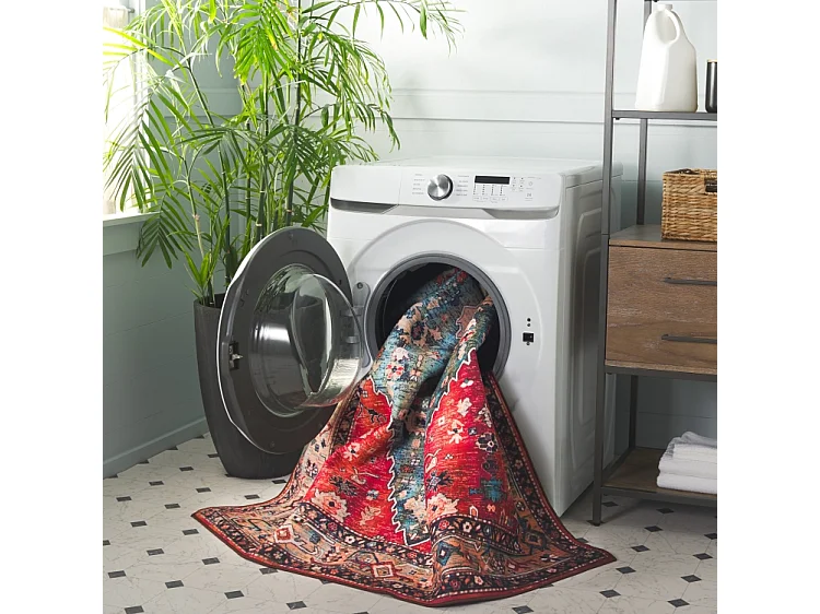 Tapis Beige/Bleu 152 X 152 cm - Fauna