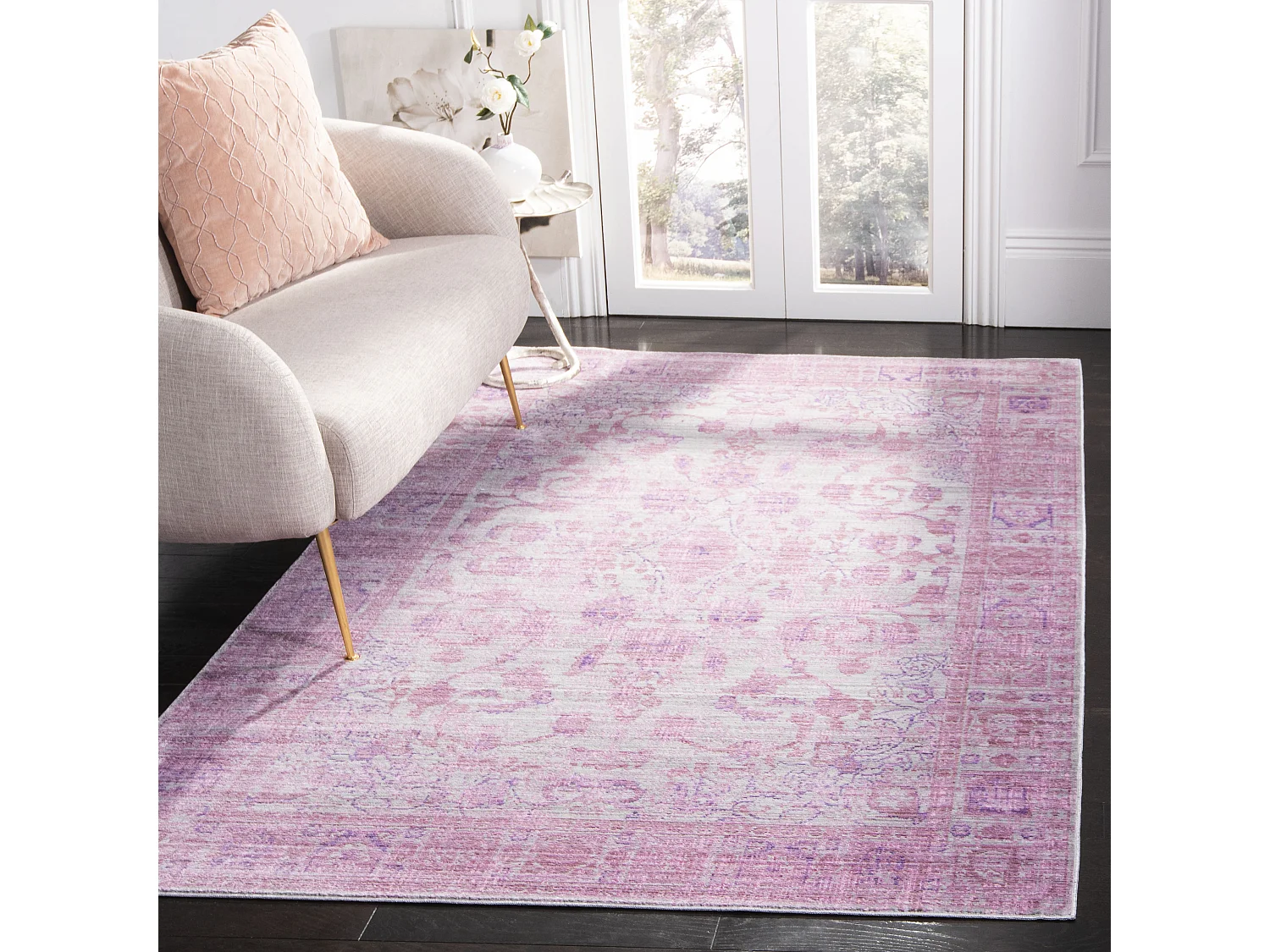 Tapis Rose/Multicolore 91 X 152 cm - Haven