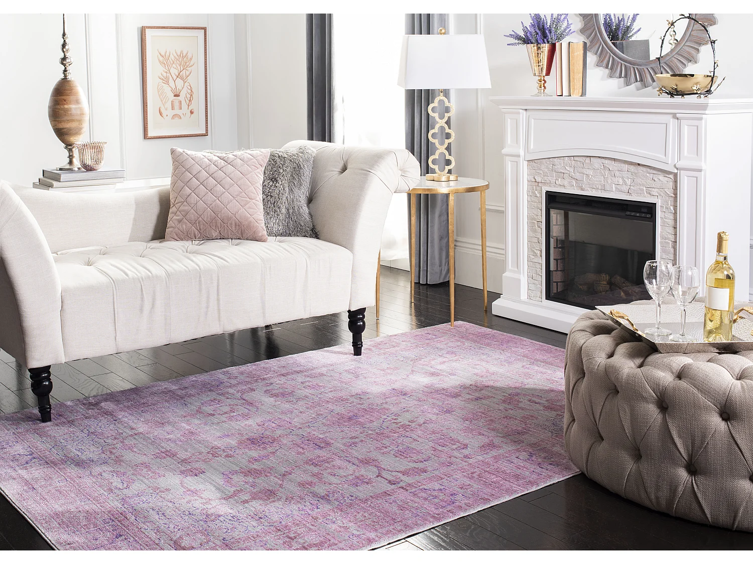 Tapis Rose/Multicolore 91 X 152 cm - Haven