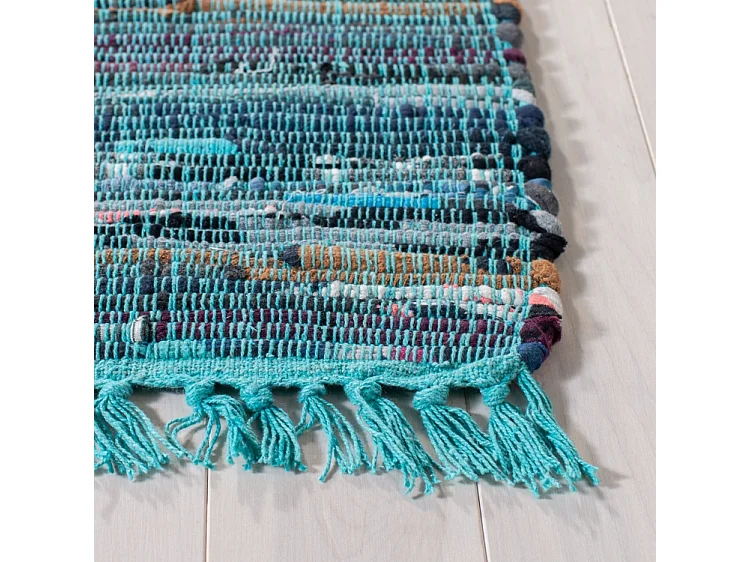 Tapis Bleu/Multicolore 69 X 183 cm - Elena