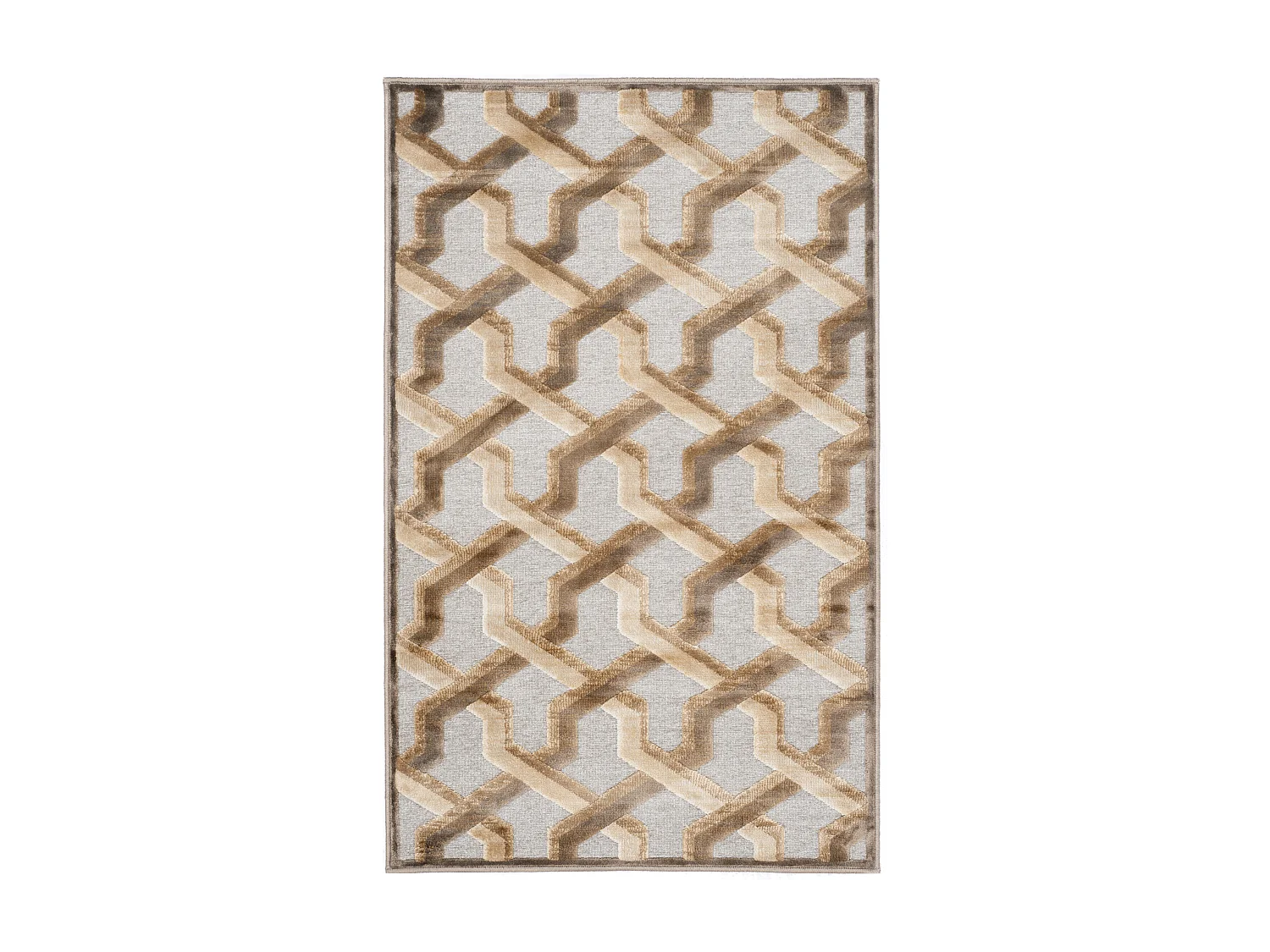 Tapis Marron/Neutre 79 X 122 cm - Caguas