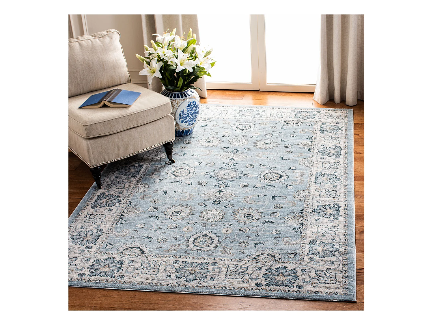 Tapis Bleu/Neutre 160 X 229 cm - Alayna