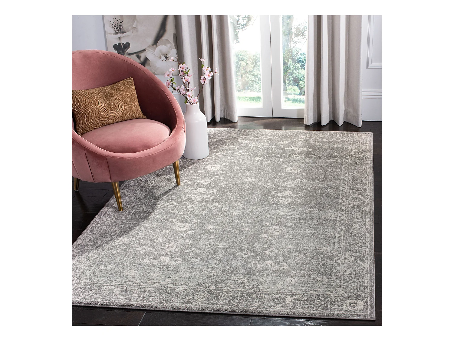 Tapis Gris/Neutre 155 X 229 cm - Rhea