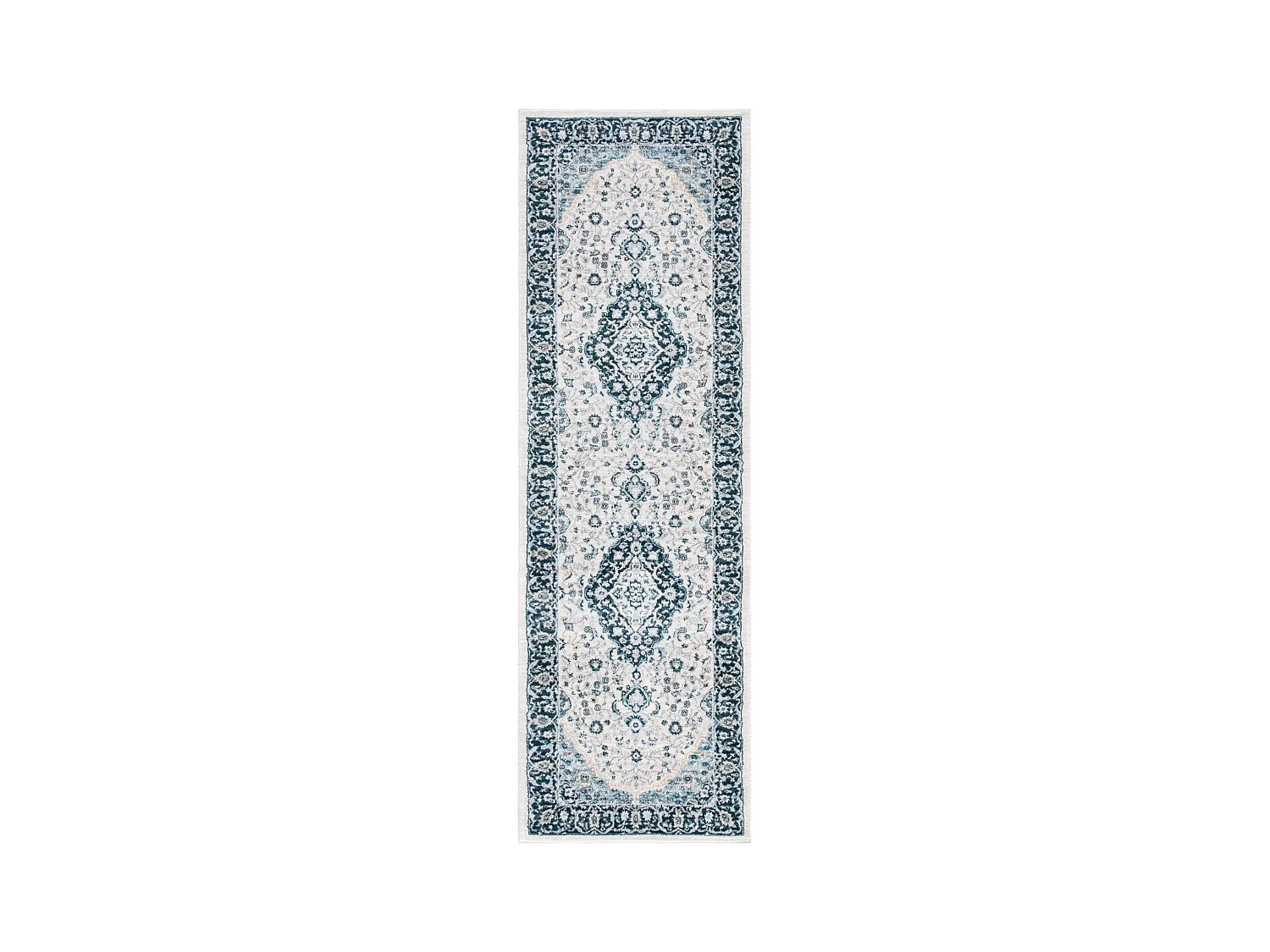Tapis Neutre/Bleu Marine 61 X 91 cm - Isadora