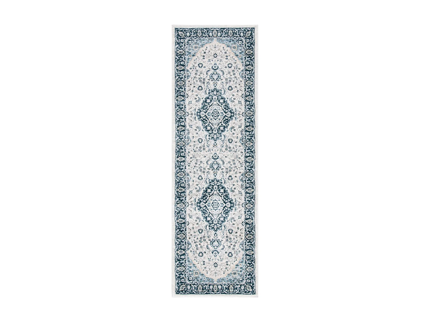 Tapis Neutre/Bleu Marine 61 X 91 cm - Isadora