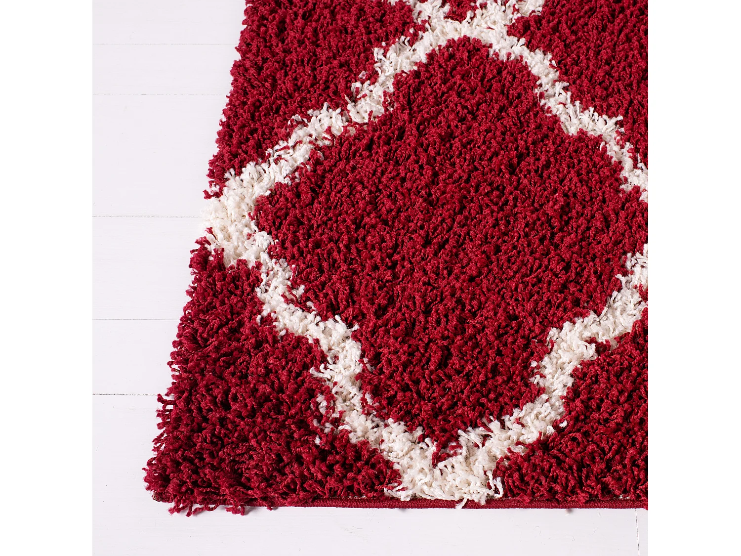 Tapis Rouge/Neutre 122 X 183 cm - Aldo