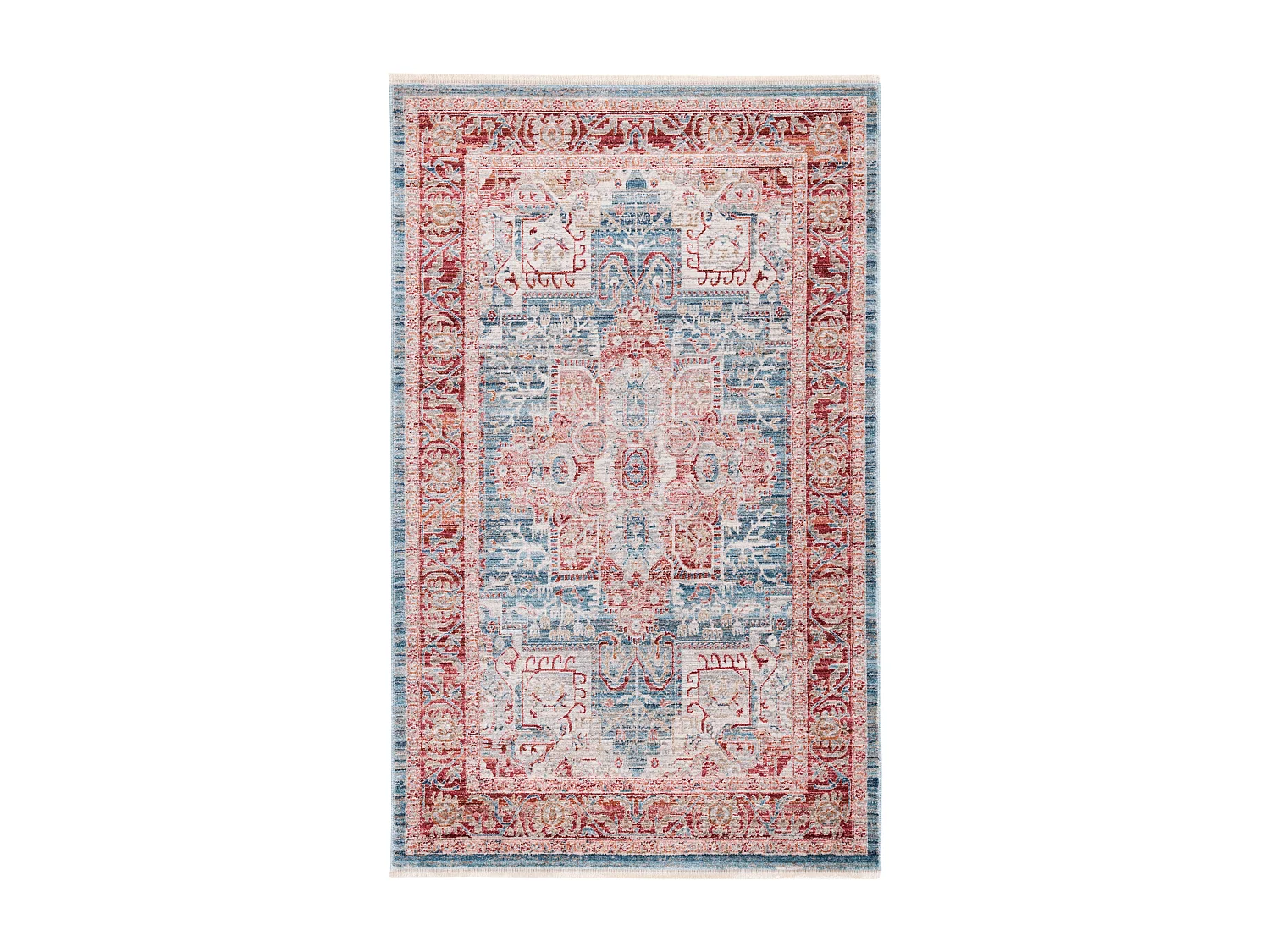 Tapis Bleu/Rouge 91 X 152 cm - Kailani