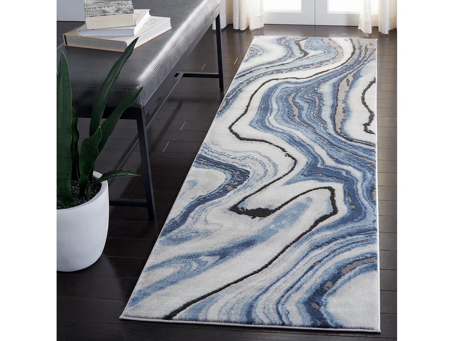 Tapis Bleu 69 X 244 cm - Clytie