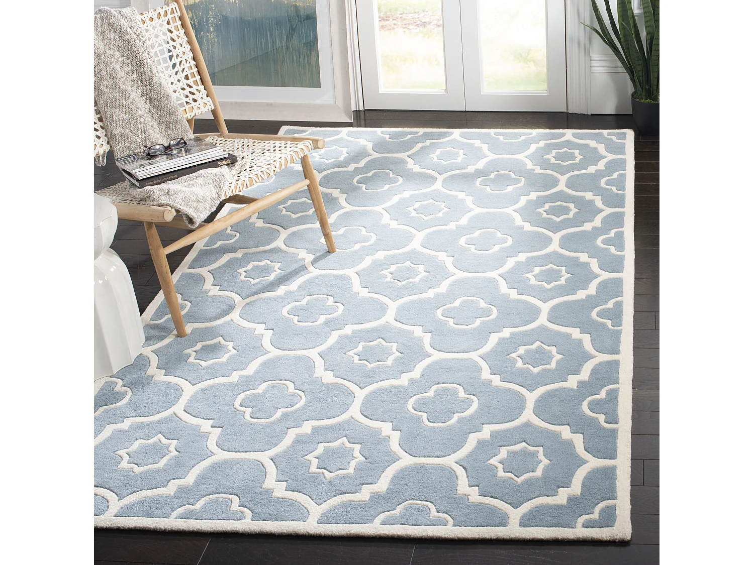 Tapis Bleu/Neutre 122 X 183 cm - Alexa