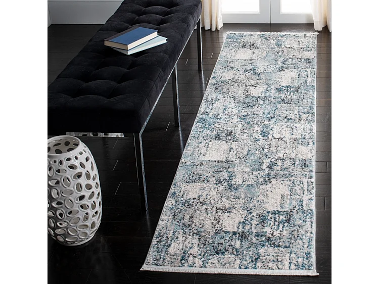Tapis Gris/Bleu 61 X 91 cm - Daleyza