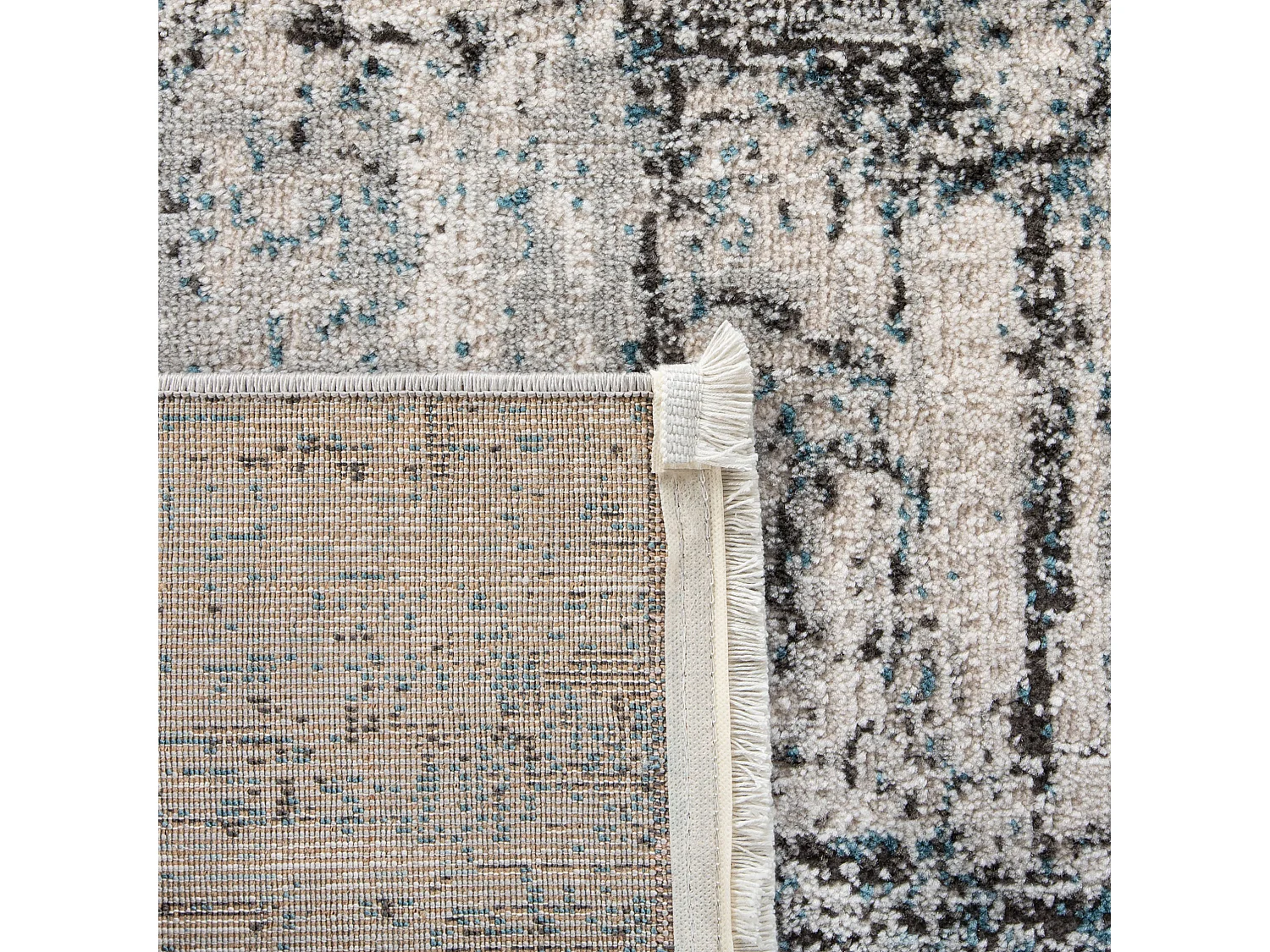 Tapis Gris/Bleu 61 X 91 cm - Daleyza