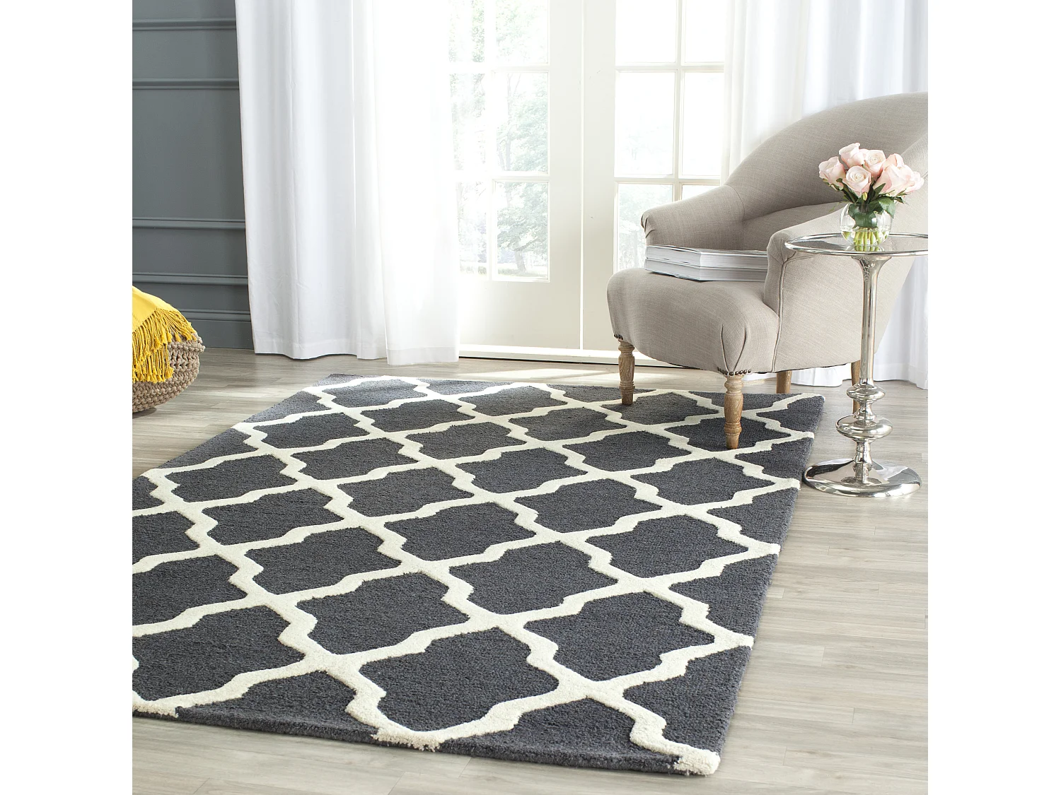 Tapis Gris/Neutre 152 X 244 cm - Ava