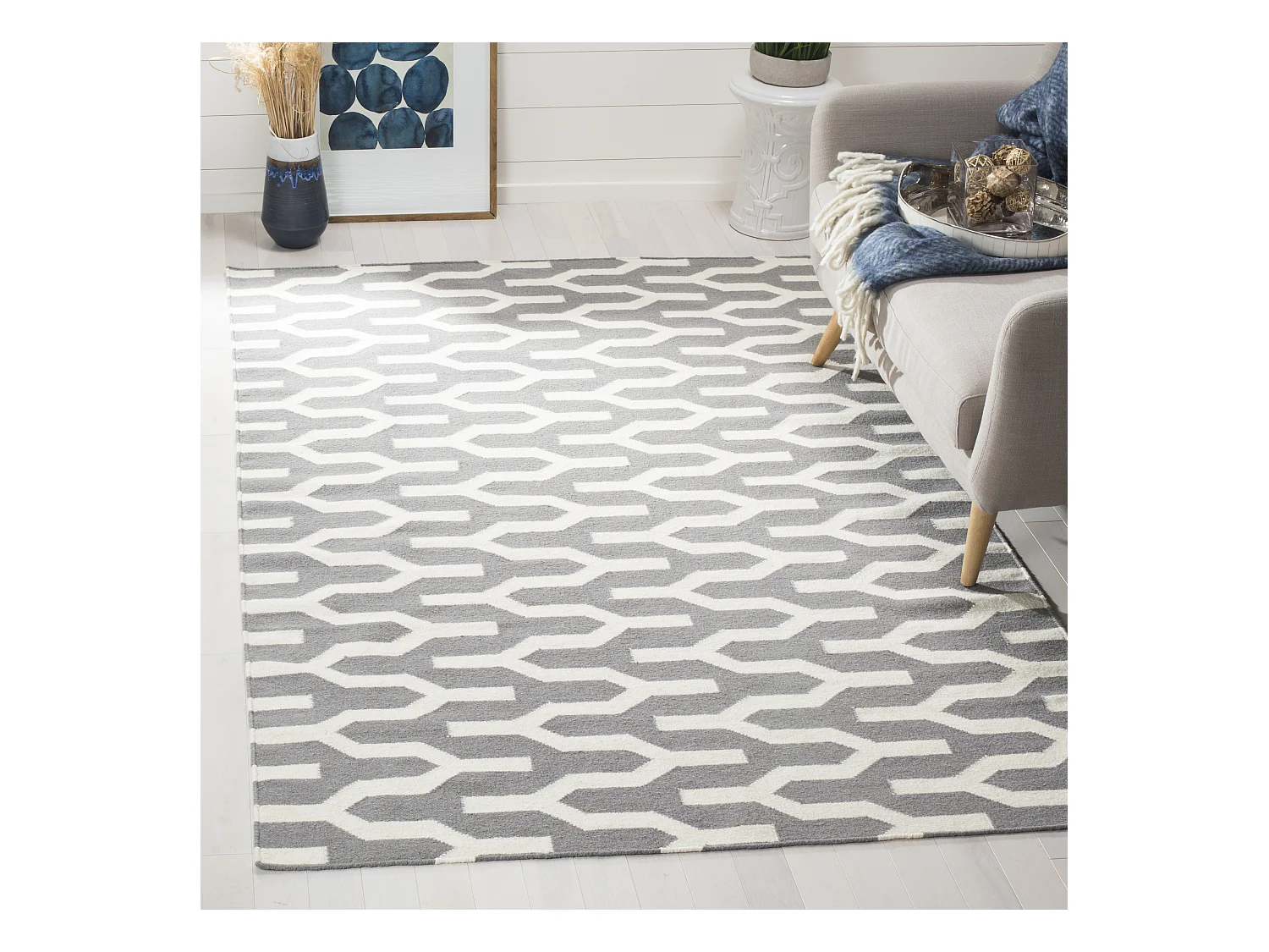 Tapis Gris/Neutre 122 X 183 cm - Karina