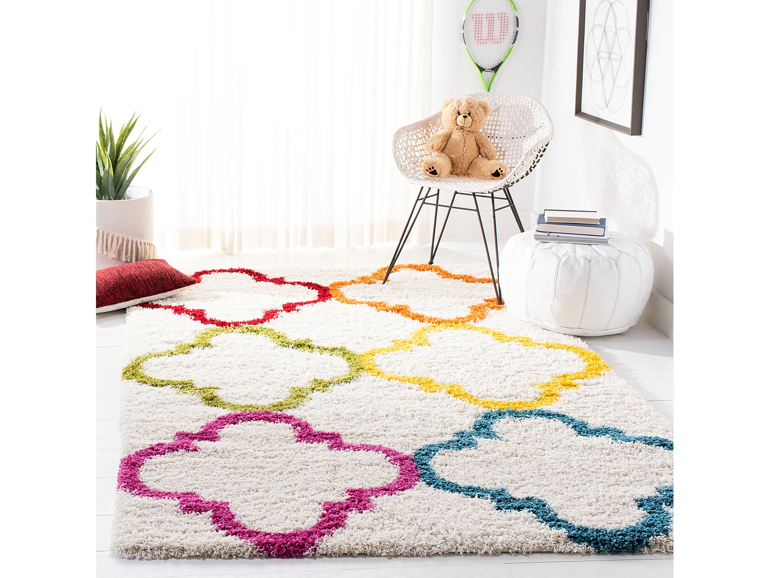 Tapis Neutre/Multicolore 122 X 183 cm - Gwendolyn