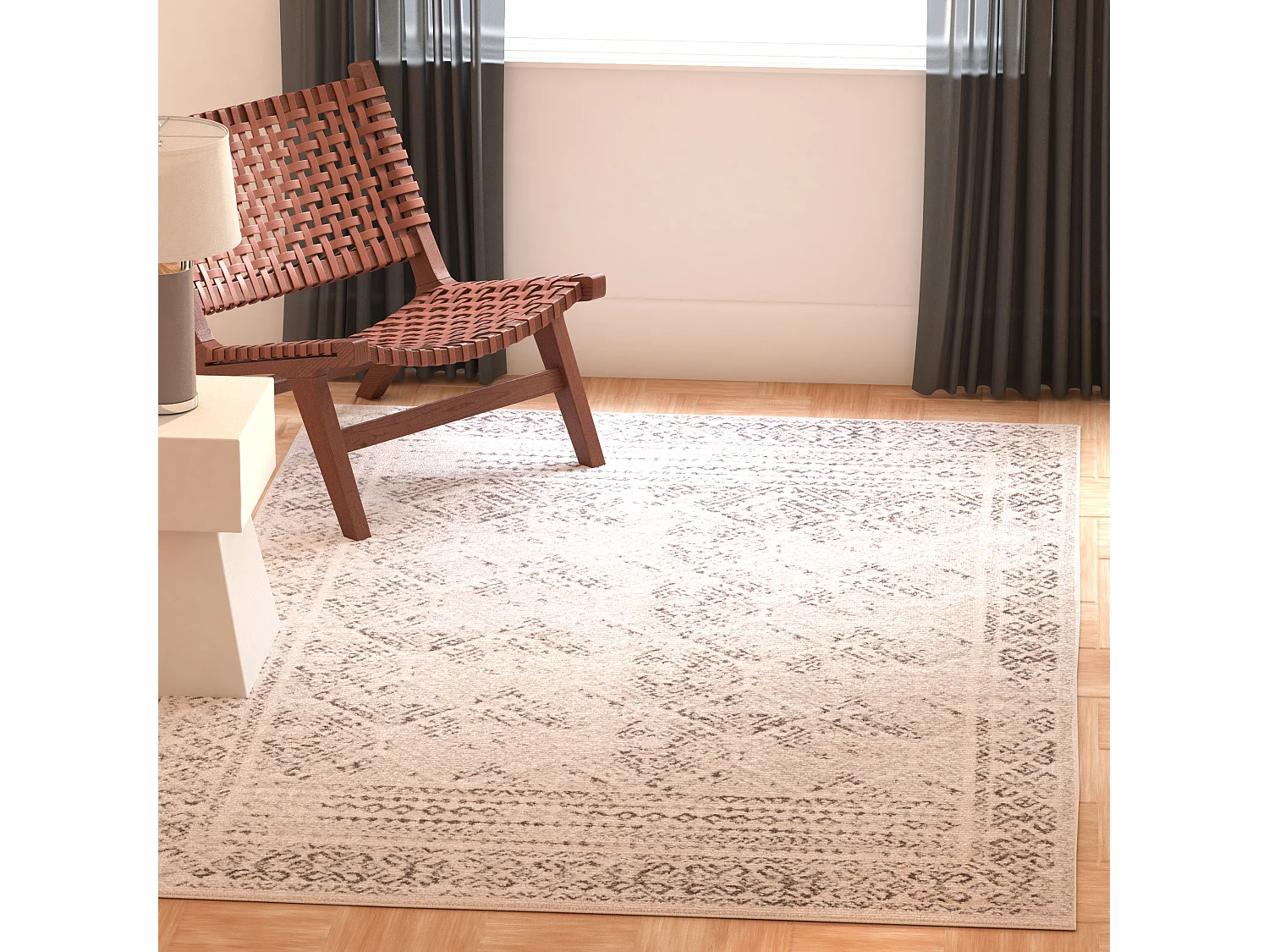 Tapis Neutre/Gris 122 X 183 cm - Catherine