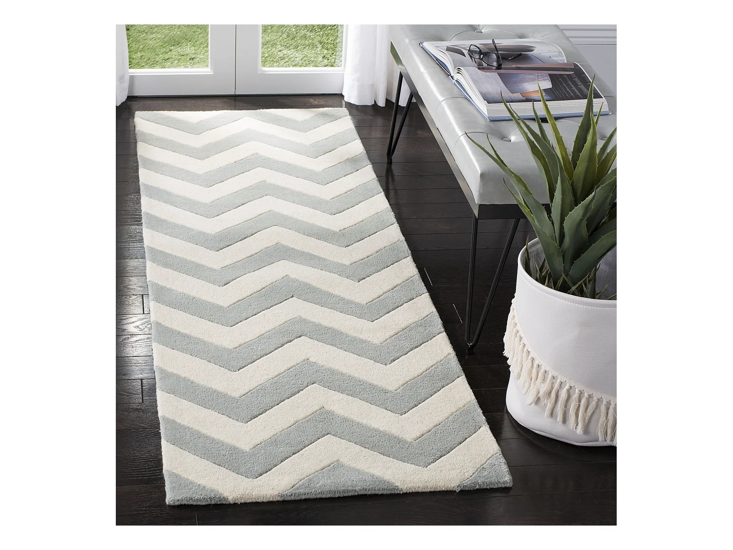 Tapis Gris/Neutre 69 X 213 cm - Anneliese