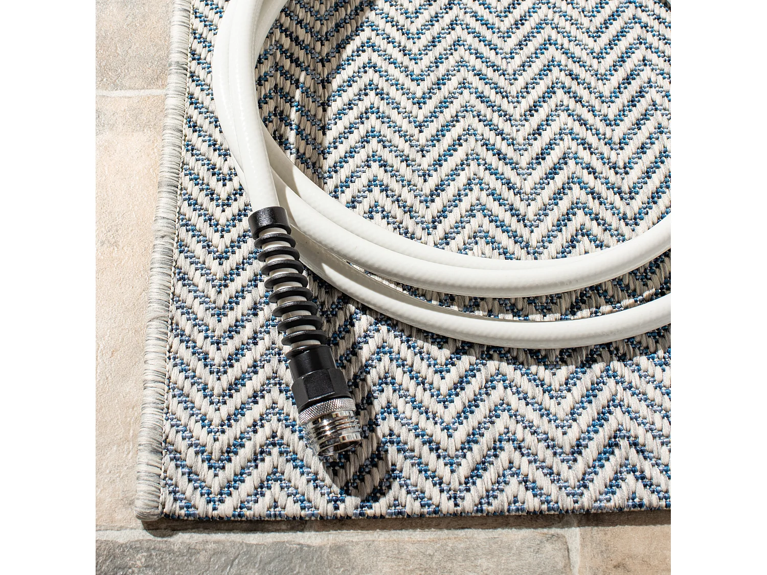 Tapis Gris/Bleu Marine 69 X 201 cm - Cassiopeia