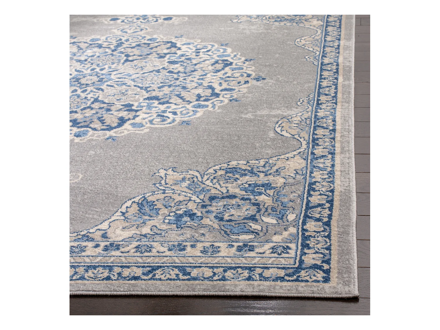 Tapis Gris/Bleu 122 X 183 cm - Janie