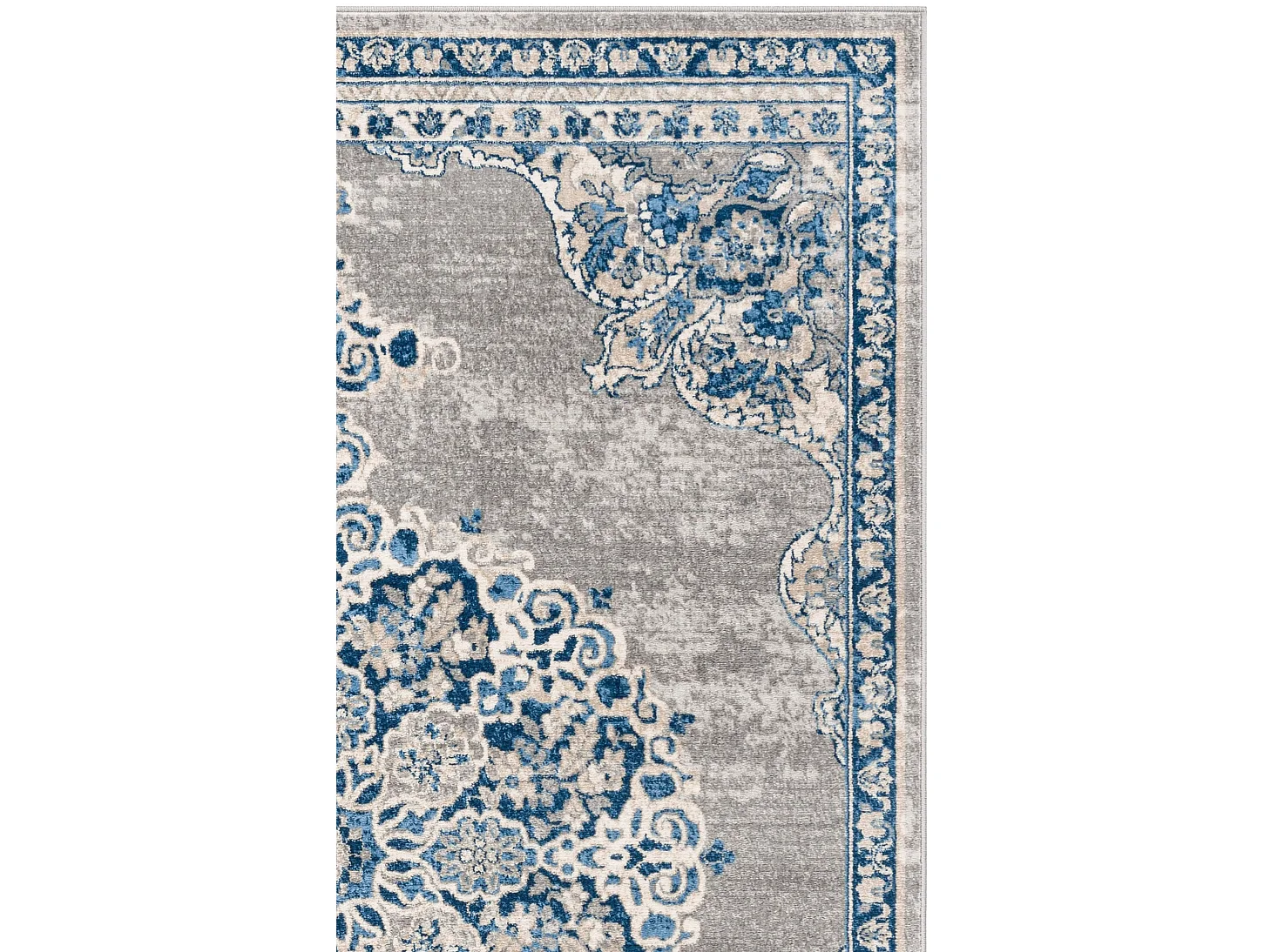 Tapis Gris/Bleu 122 X 183 cm - Janie