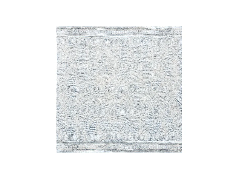 Tapis Ivoire/Bleu 122 X 122 cm - Alaska
