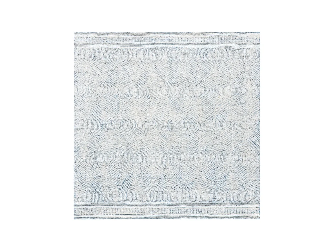 Tapis Ivoire/Bleu 122 X 122 cm - Alaska