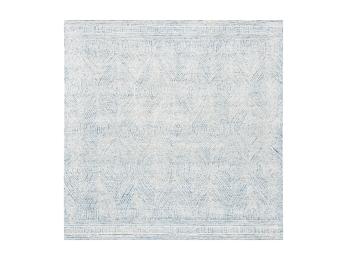 Tapis Ivoire/Bleu 122 X 122 cm - Alaska