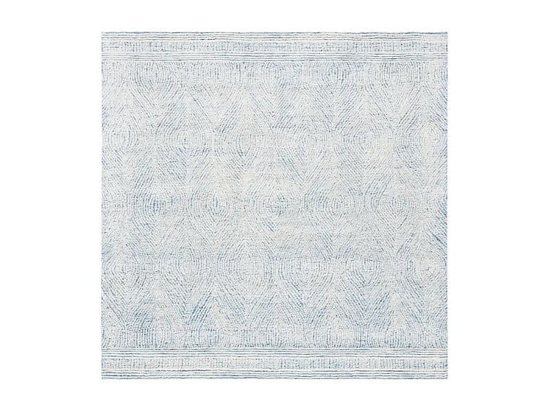 Tapis Ivoire/Bleu 122 X 122 cm - Alaska