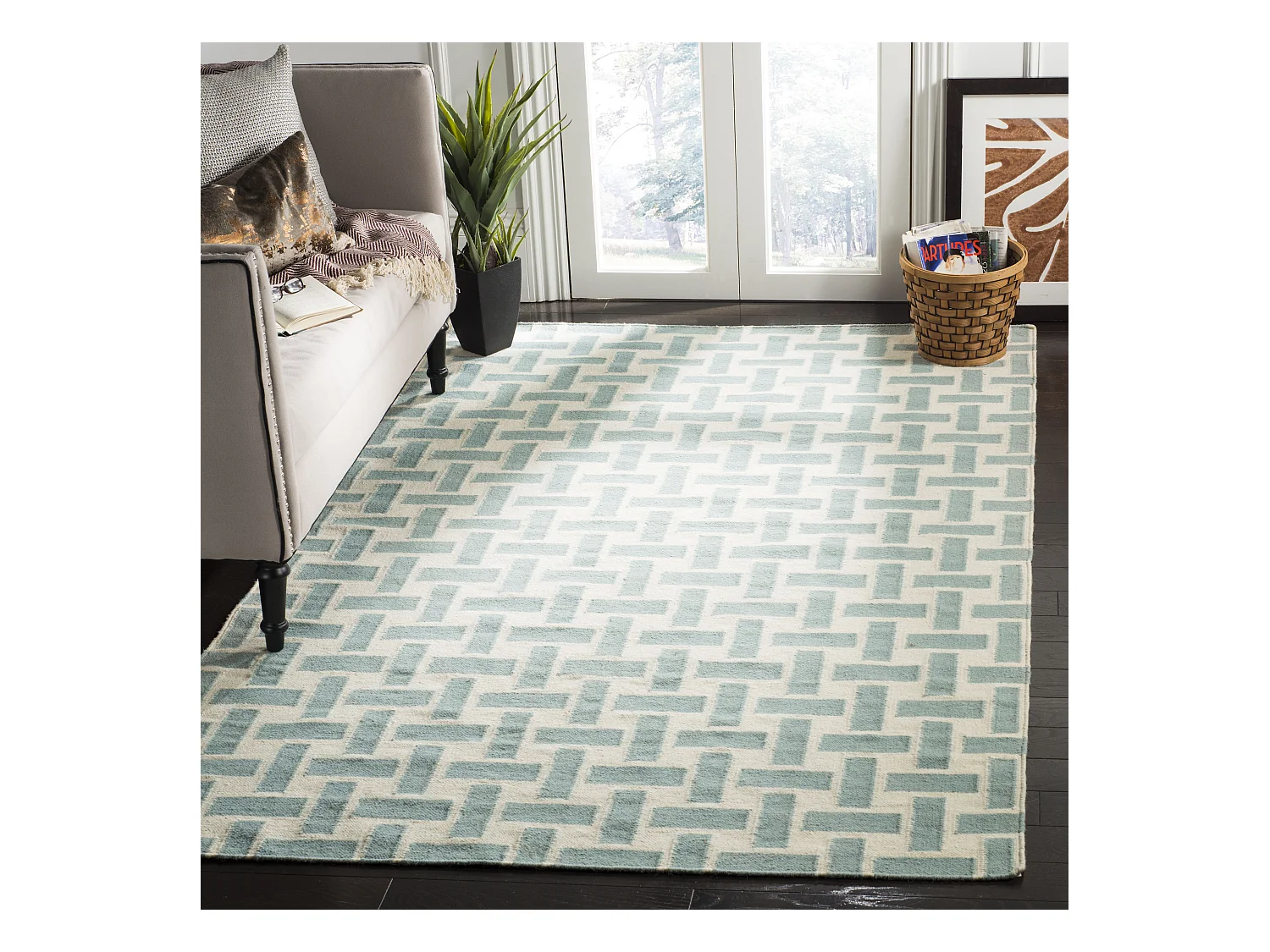 Tapis Bleu/Neutre 152 X 244 cm - Wellesley