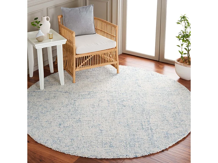 Tapis Bleu/Ivoire 183 X 183 cm - Tempest