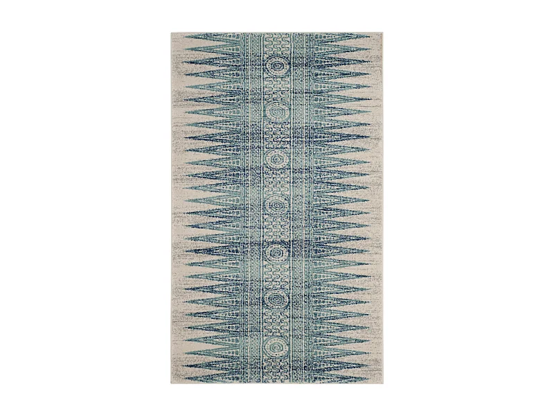 Tapis Neutre/Bleu 122 X 183 cm - Gianna