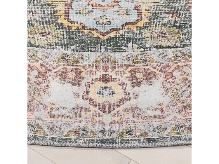 Tapis Vert/Marron 183 X 183 cm - Anouk