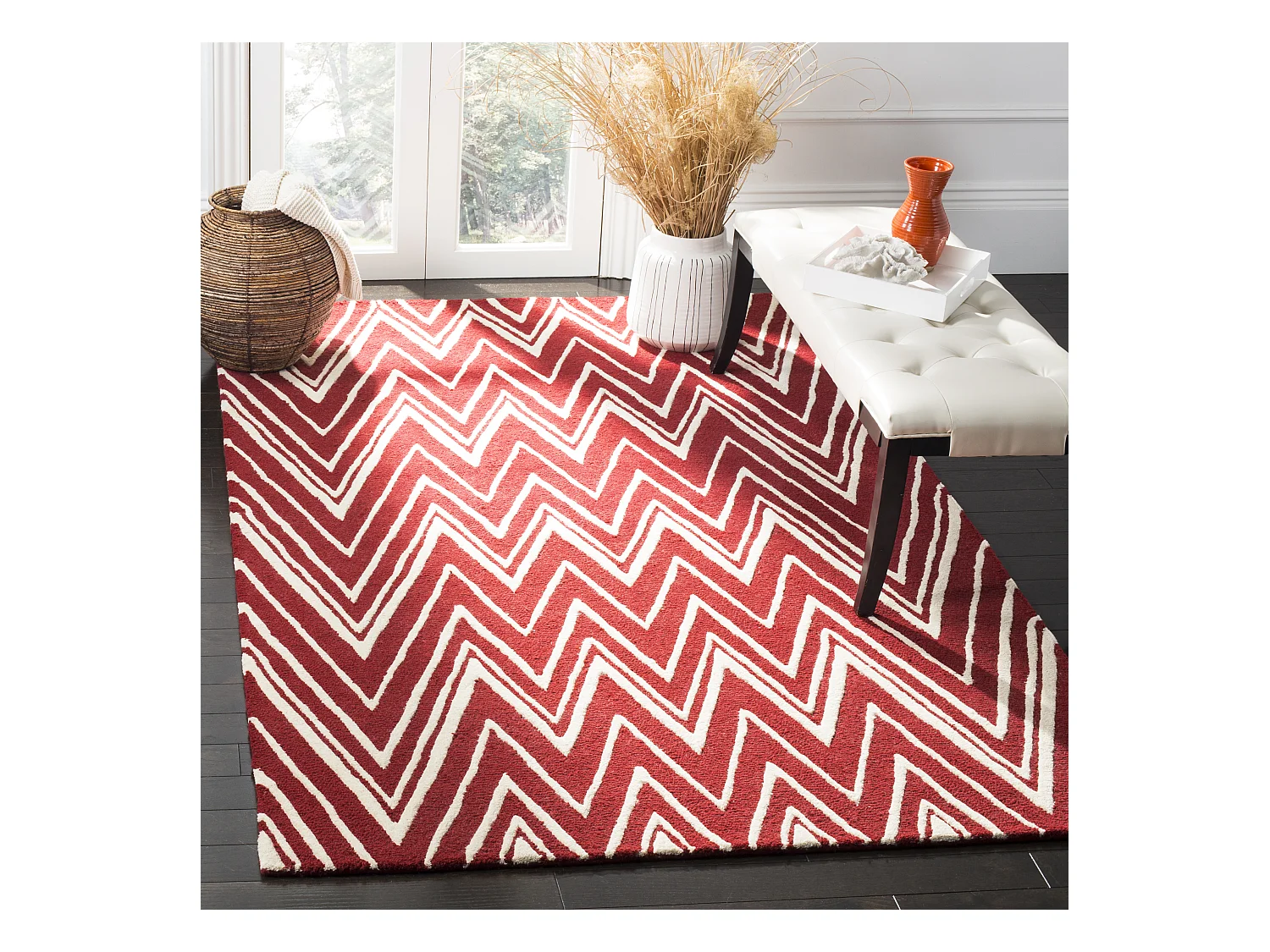 Tapis Rouge/Neutre 152 X 244 cm - Thessaly