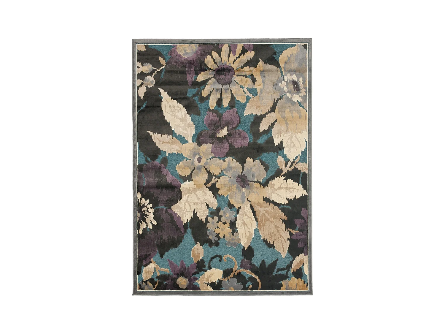 Tapis Gris/Multicolore 99 X 170 cm - Amalia