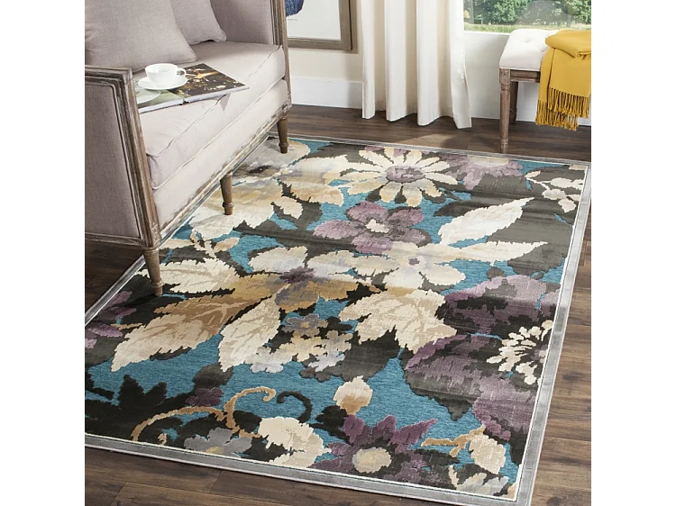 Tapis Gris/Multicolore 99 X 170 cm - Amalia