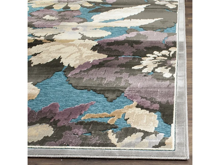 Tapis Gris/Multicolore 99 X 170 cm - Amalia