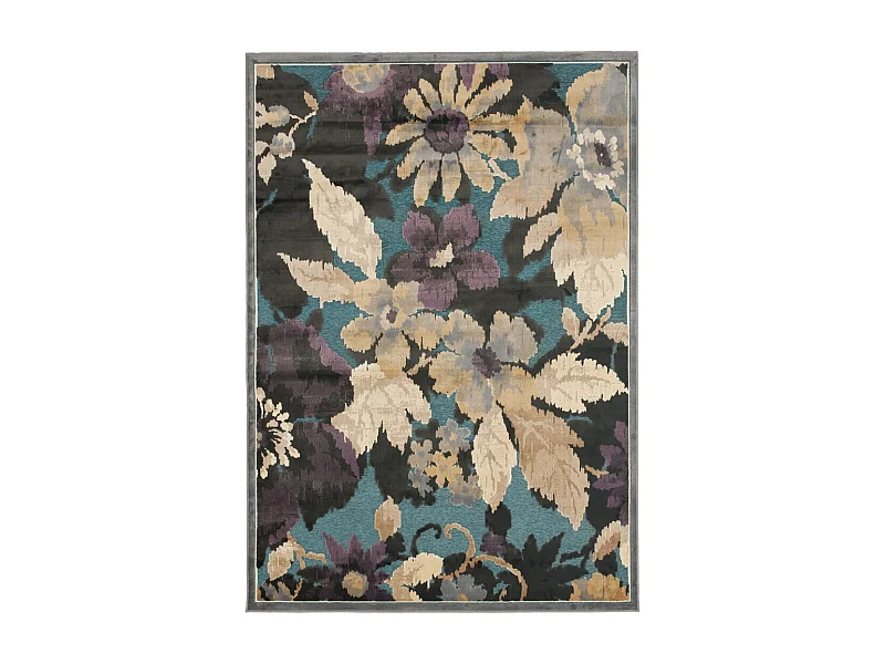 Tapis Gris/Multicolore 99 X 170 cm - Amalia
