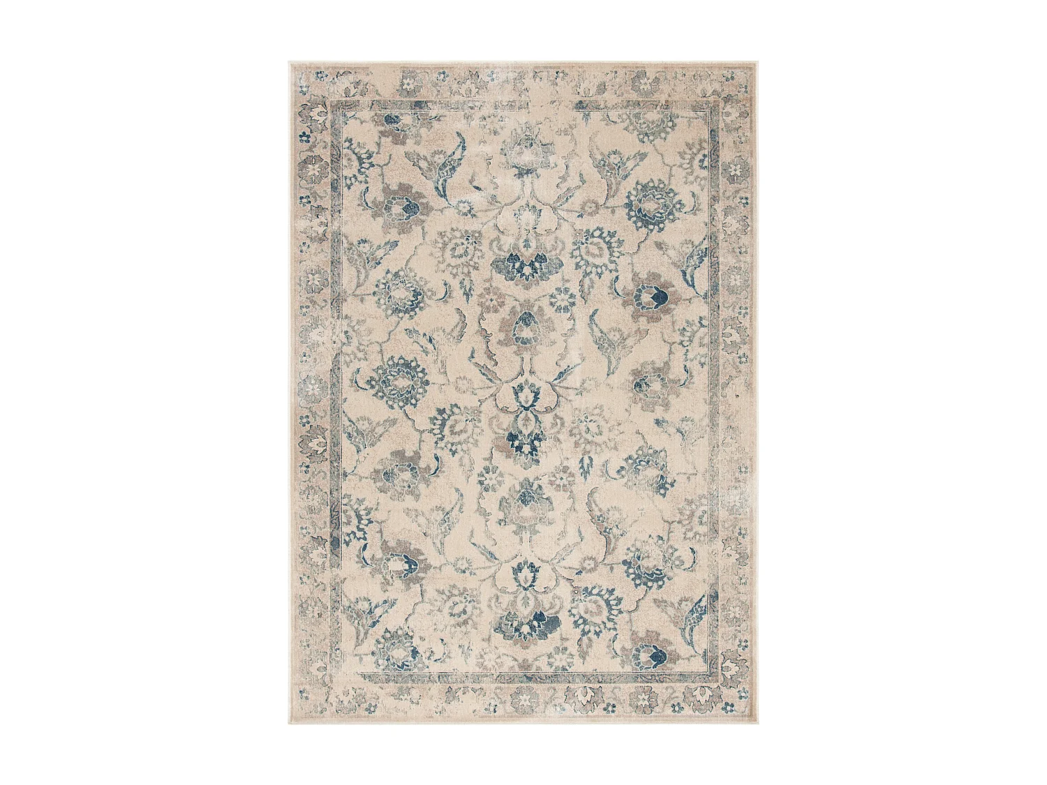Tapis Neutre/Bleu 201 X 279 cm - Rowena