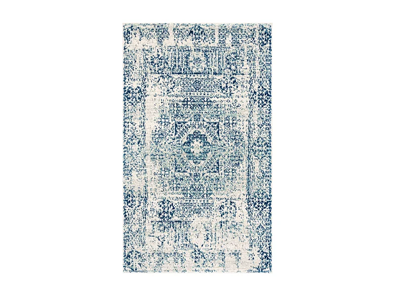 Tapis Neutre/Bleu 122 X 183 cm - Carine