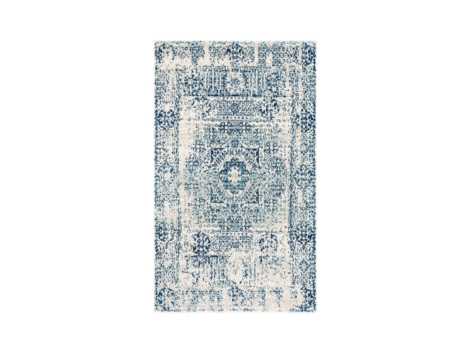 Tapis Neutre/Bleu 122 X 183 cm - Carine
