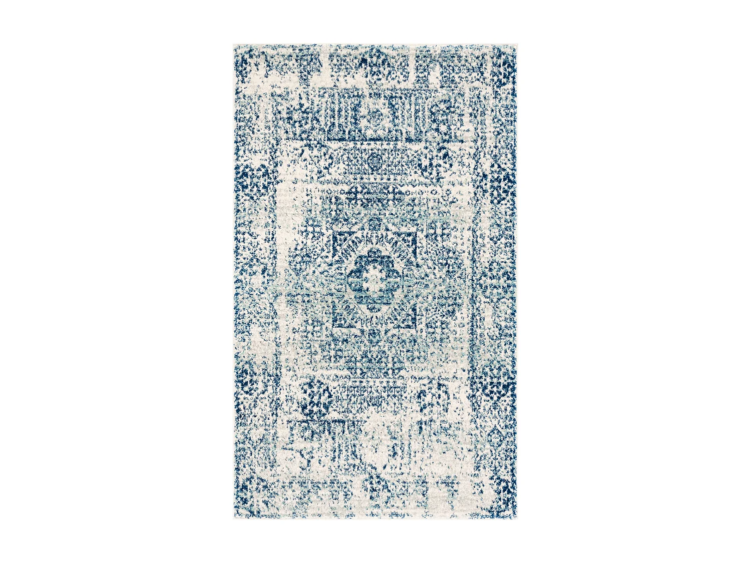 Tapis Neutre/Bleu 122 X 183 cm - Carine