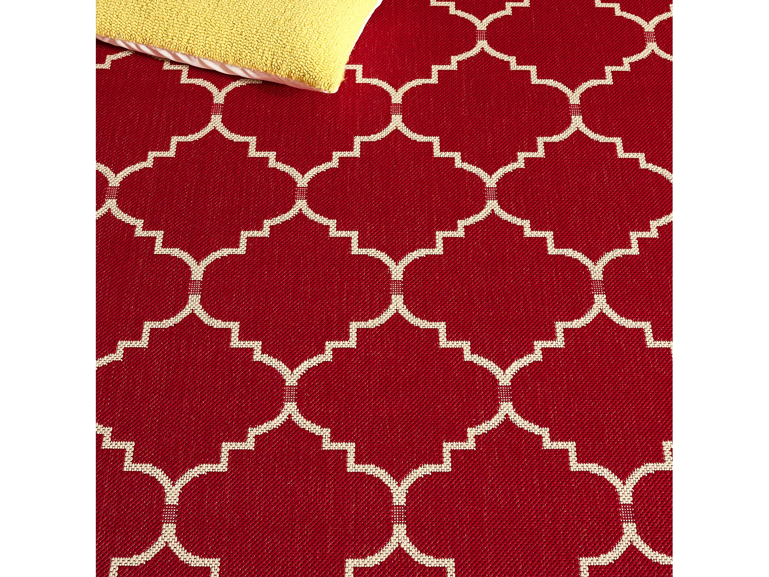 Tapis Rouge/Neutre 79 X 152 cm - Oriah
