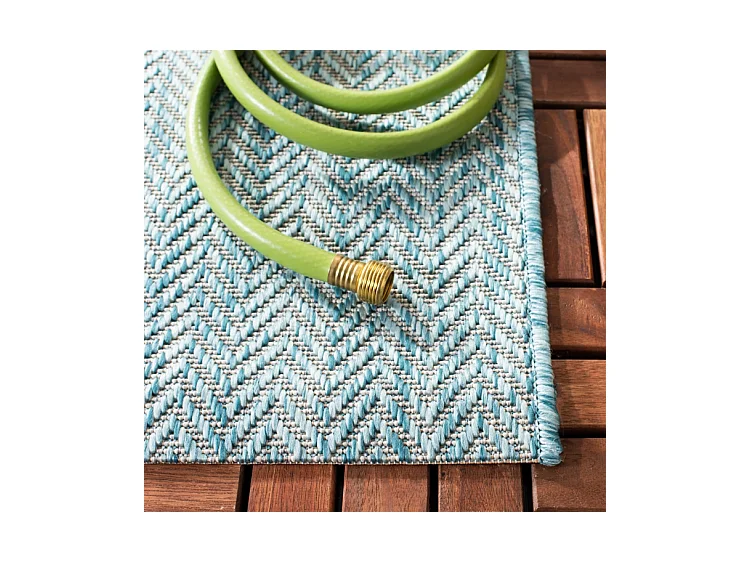 Tapis Bleu Gris 201 X 290 cm - Solstice