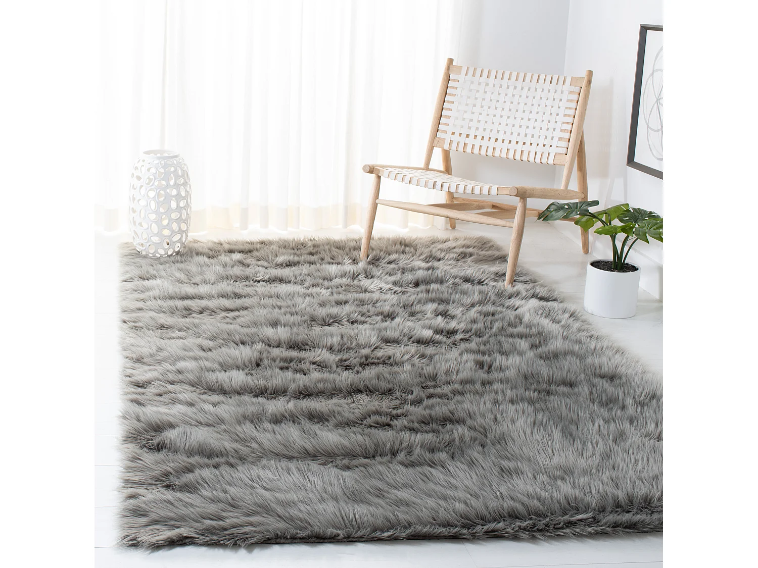 Tapis Gris 91 X 152 cm - Harper