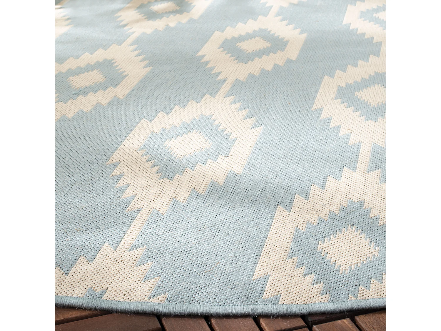 Tapis Bleu/Neutre 79 X 152 cm - Budelli