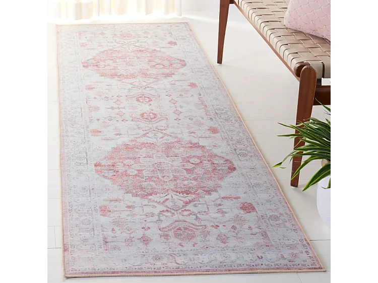 Tapis Beige/Rouge 76 X 244 cm - Cosima