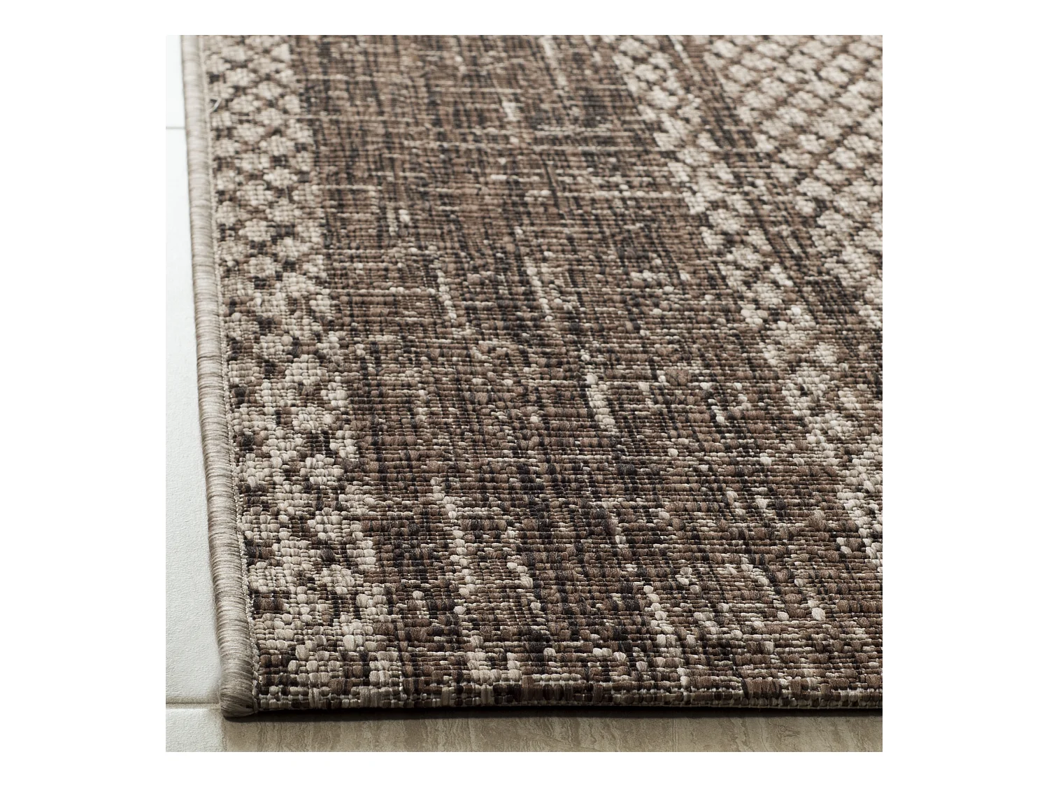 Tapis Neutre/Marron 79 X 152 cm - Rafal