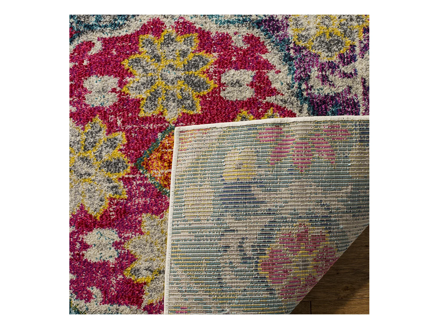 Tapis Gris/Rose 66 X 244 cm - Mandore Area