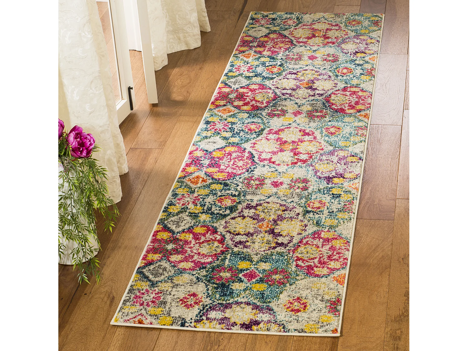 Tapis Gris/Rose 66 X 244 cm - Mandore Area