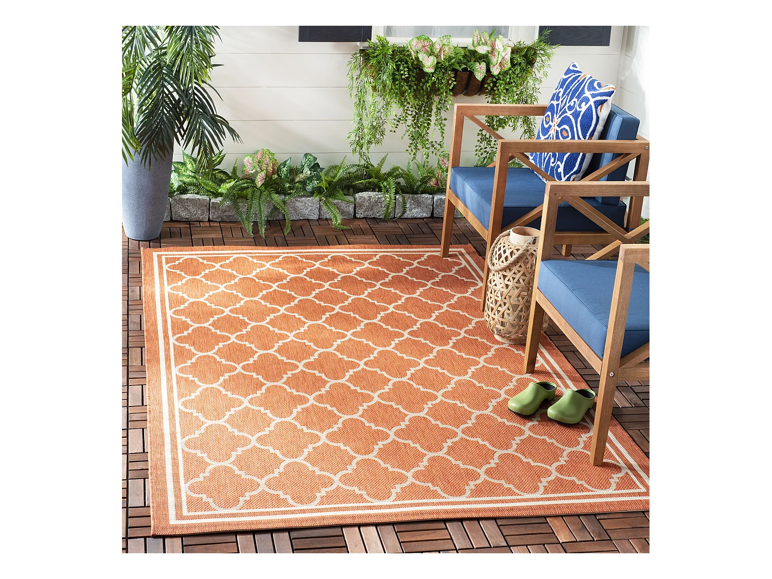 Tapis Orange/Neutre 160 X 231 cm - Bleeker