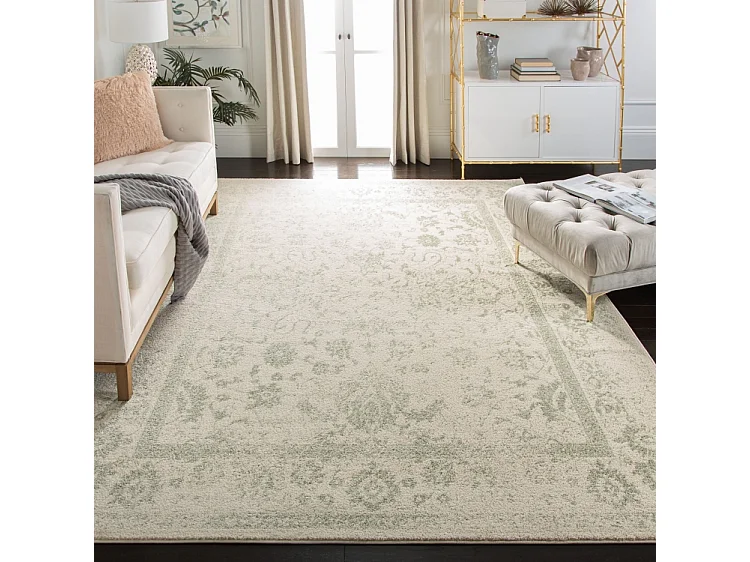 Tapis Neutre/Vert 274 X 366 cm - Lucinda